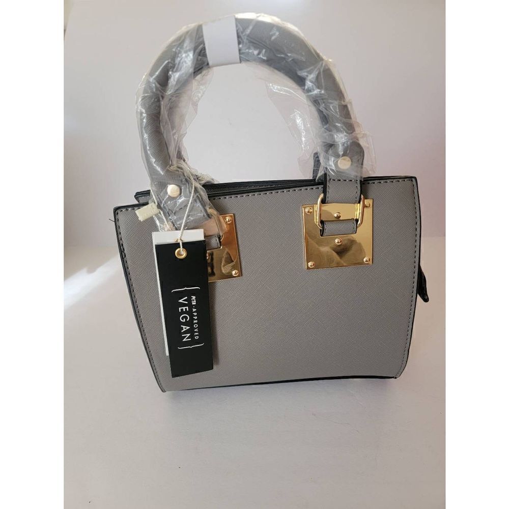 NWT Isabelle grey vegan leather shoulder bag